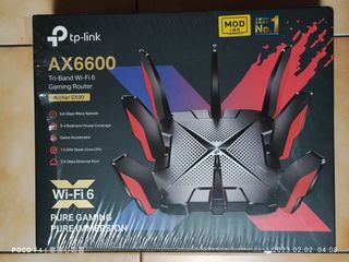 【TP-Link 電競路由器】Archer GX90
AX6600 三頻 Wi-Fi 6 路由器/分享器