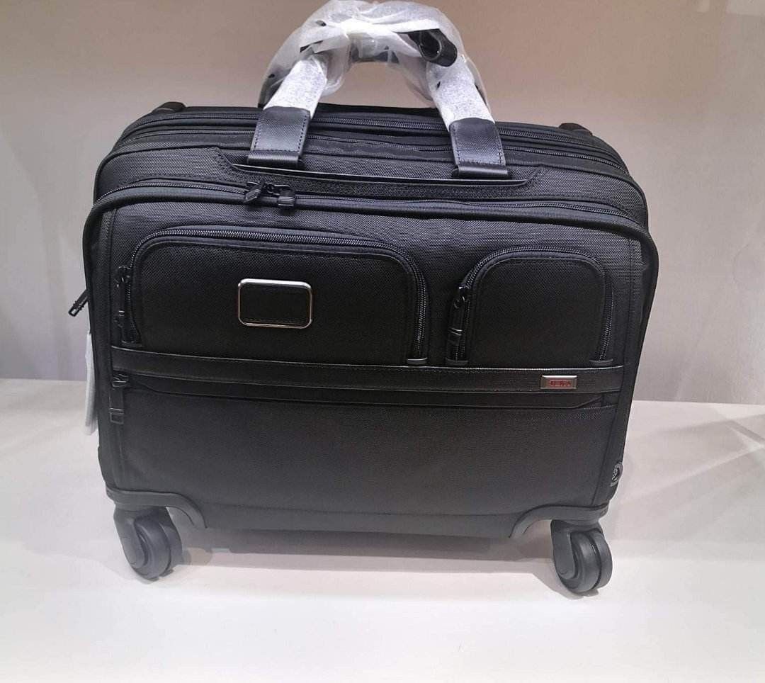 Tumi deluxe 4 Wheeled Laptop Brief Case 75,000php, Men's Fashion