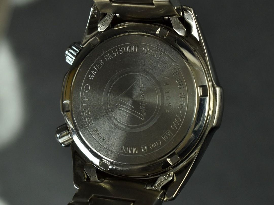 Ultra rare Seiko Alpinist GMT titanium HAQ perpetual calendar 8F56