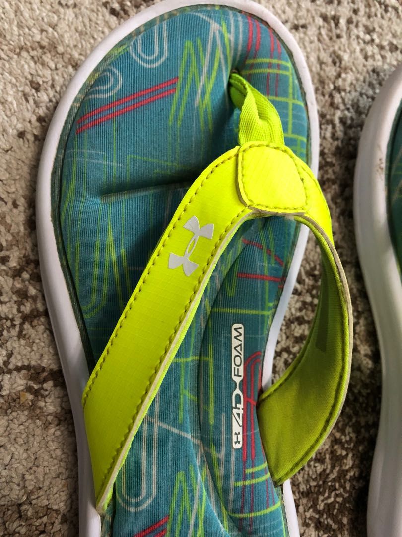 Under armor memory best sale foam flip flops
