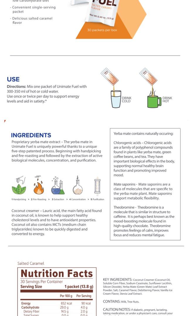 Unimate Fuel Meal Replacement (29 sachets), Health & Nutrition, Health