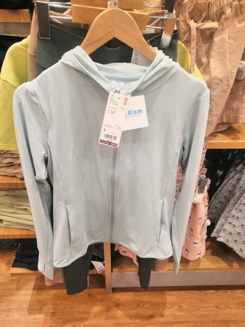 Uniqlo Airism UV Protection Full Mesh Hoodie White, Women's Fashion, Tops,  Other Tops on Carousell