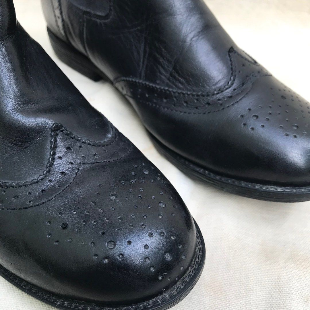 brogue chelsea boots womens