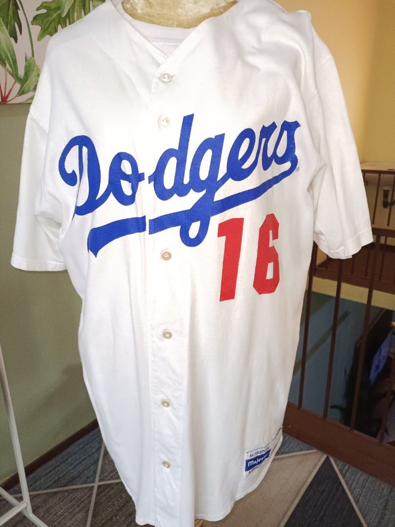 VTG 90s LA Dodgers Jersey Mens XL Blue Majestic Authentic Diamond  Collection