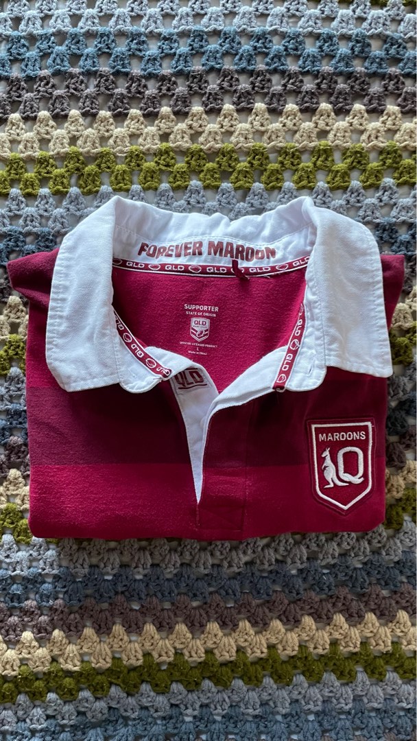 Vintage QLD rugby jersey [Negotiable], Men's Fashion, Tops & Sets ...