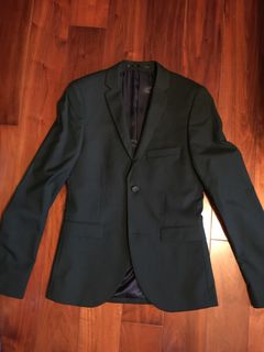 Vintage 庫存新品 TOPMAN S/S Suit Jacket in Barley Green UK36629395606848021117