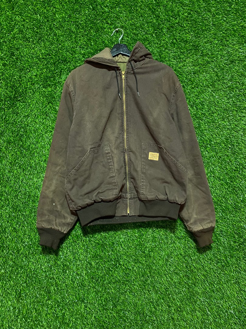 Vintage walls carhartt Heavy duty cotton Hoodie, Men's Fashion, Coats