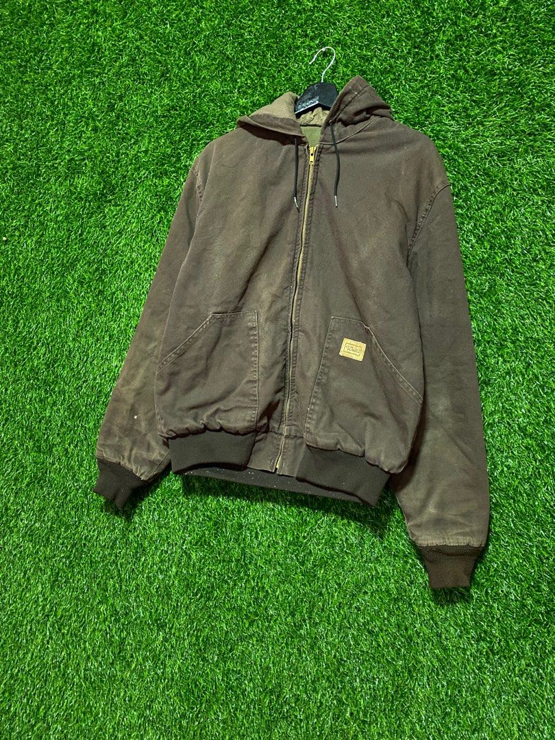 Vintage walls carhartt Heavy duty cotton Hoodie, Men's Fashion, Coats