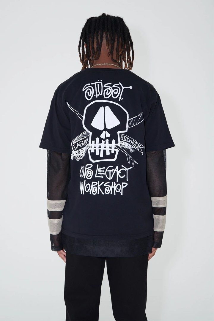 WTS : Stussy x Our Legacy Surf Skull DYED Tee, Men's Fashion, Tops