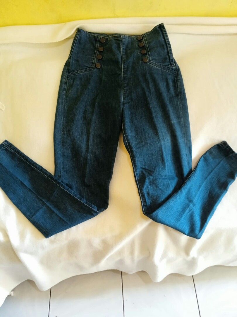 XXI premium denim high west Fesyen Wanita Pakaian Wanita