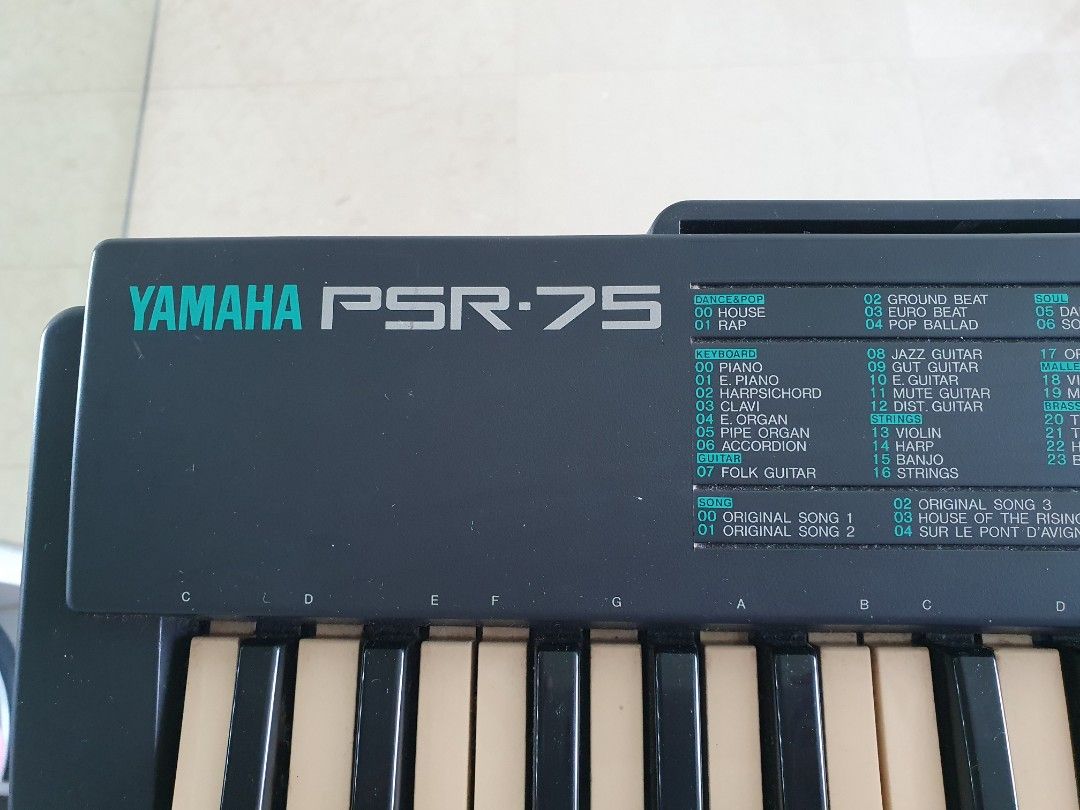 Yamaha Keyboard psr 75, 49 keys, Hobbies & Toys, Music & Media, Musical ...