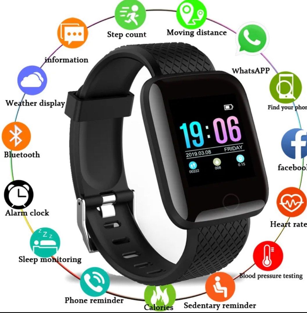 116Plus Smart Bracelet Sports Bracelet D13 Color Screen Bracelet
