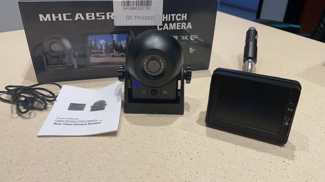 Wireless Backup Dash Cam, MHCABSR WiFi Reversing Camera Work with Phone  IP68 Waterproof IR Night Vision Wide Angle Magnetic Rear View Parking  Camera