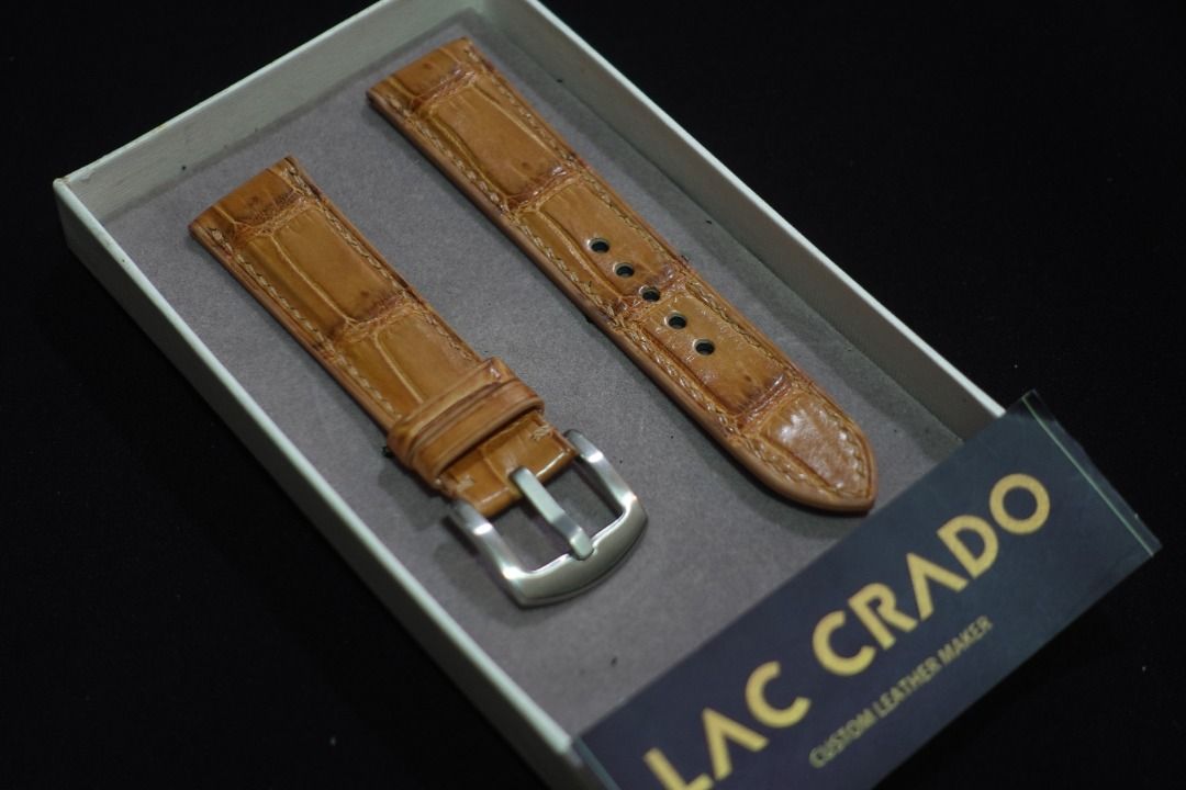 Alligator watch on sale strap 18mm