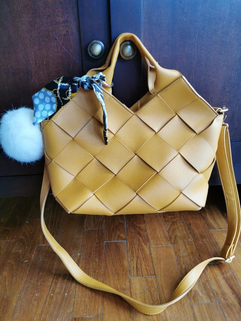 Gold sales woven bag