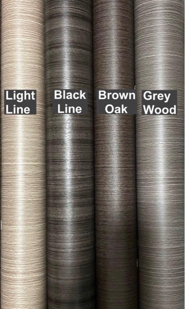 60cm/80cm/90cm Width Wood Grain PVC Stickers Wallpaper Decal Wardrobe ...
