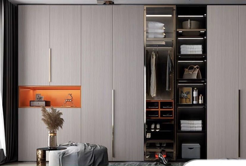 60cm/80cm/90cm Width Wood Grain PVC Stickers Wallpaper Decal Wardrobe ...