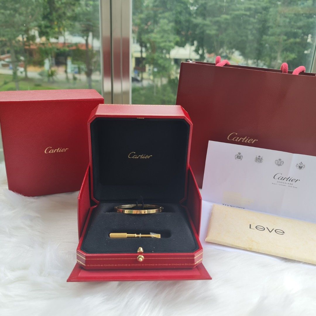 Cartier Love bracelet Custom, Luxury, Accessories on Carousell