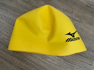 清屋 全新日本買Mizuno 鮮黃色泳帽