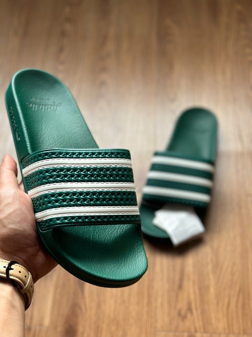 Adidas adilette best sale glory green
