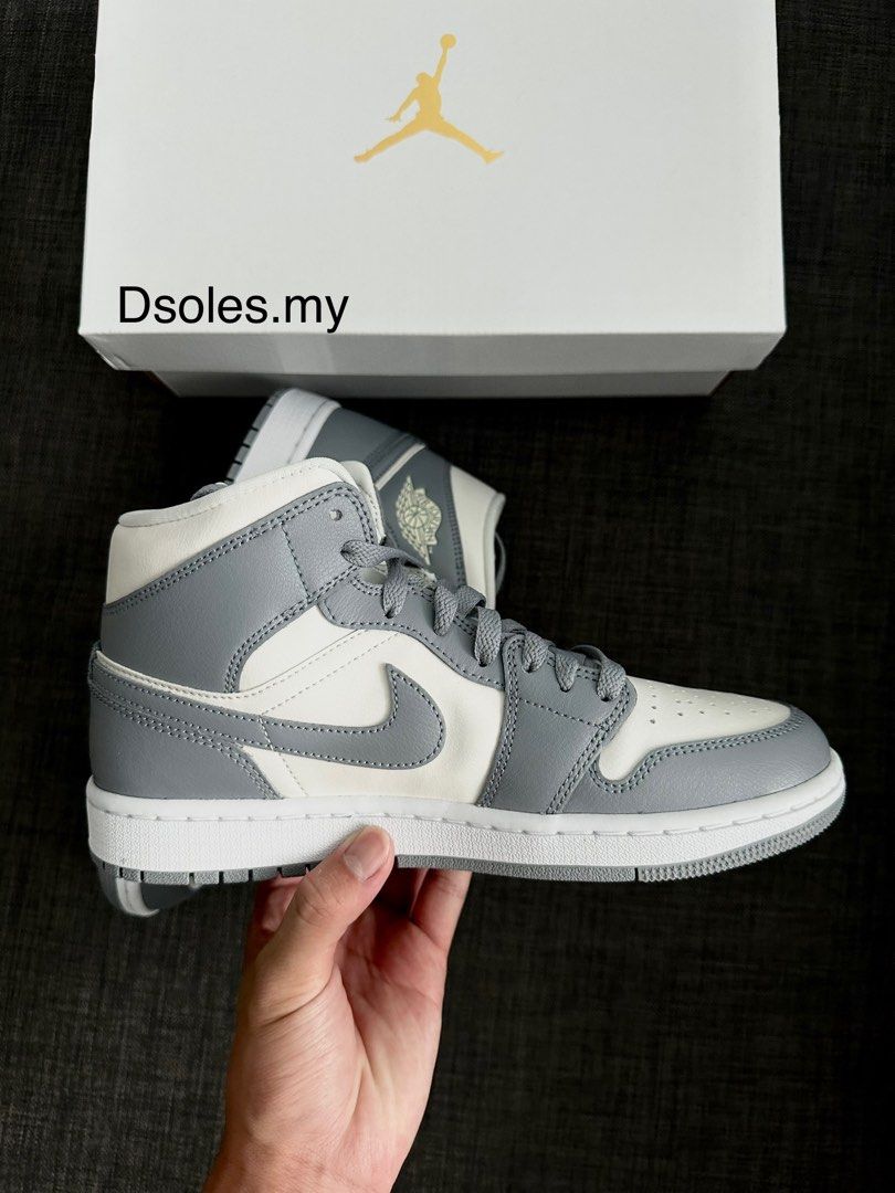 Air Jordan 1 Mid Stealth (W), Women's Fashion, Footwear, Sneakers on