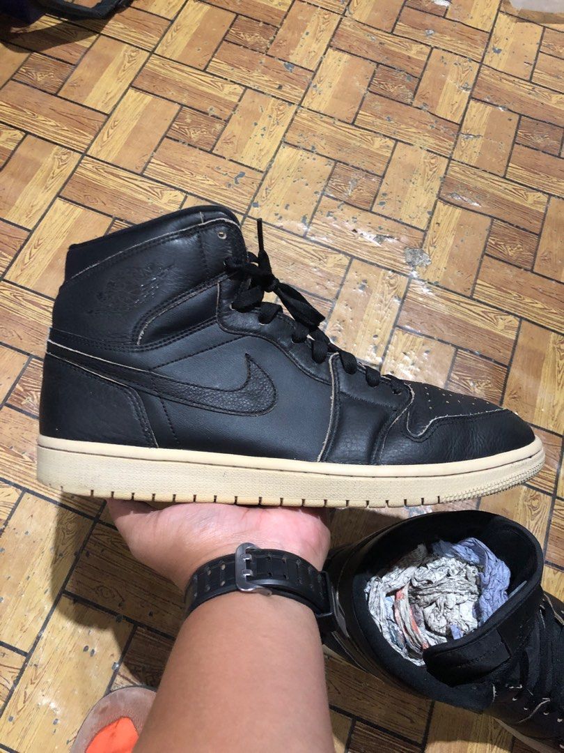 air jordan 1 retro high premium black & desert sand