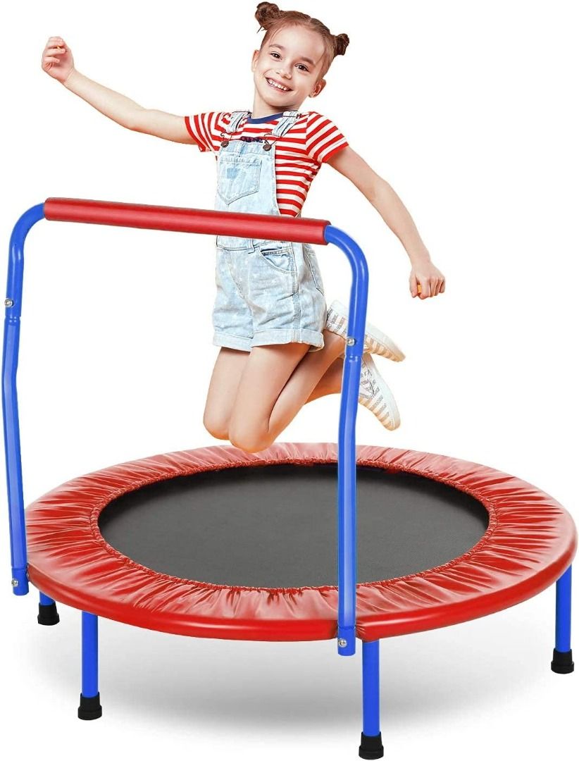 ANCHEER Kids Trampoline with Safely Handrail 36 Mini Rebounder