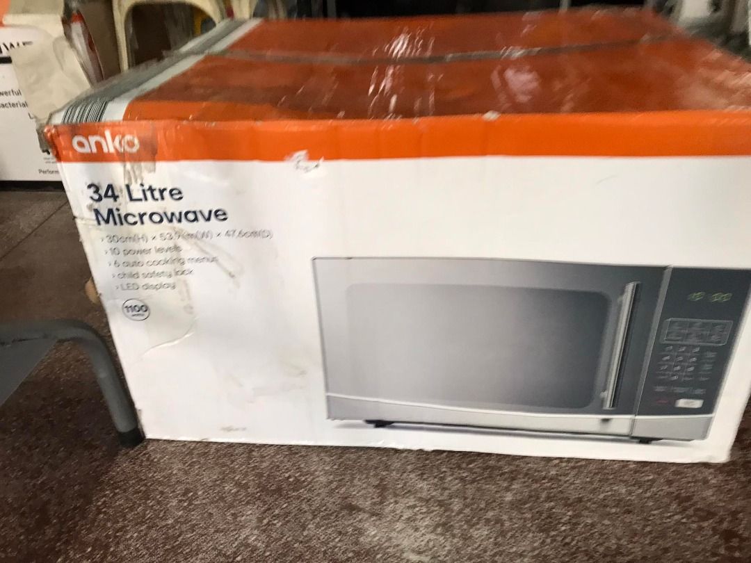 Anko 34 Litres Microwave Oven with Handle, TV & Home Appliances