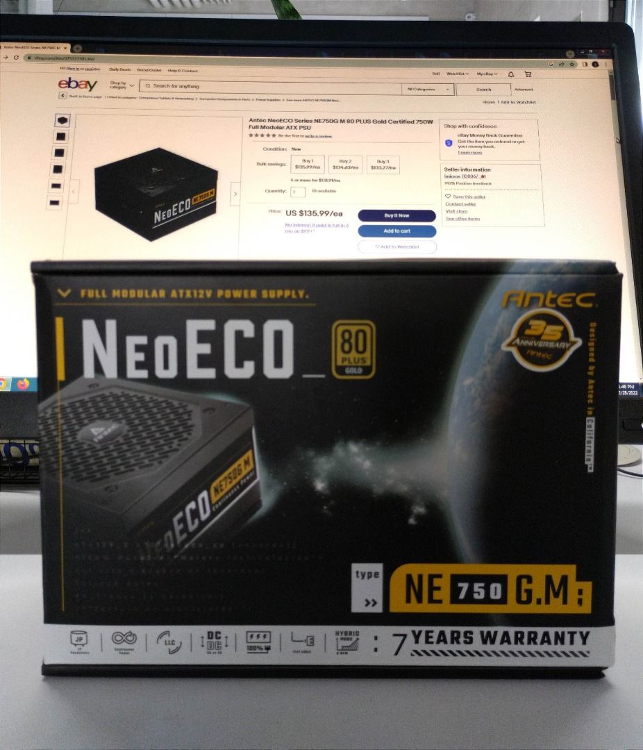 Antec NE 750 GOLD Antec NeoEco 850w, 750w and 650w 120mm Silence