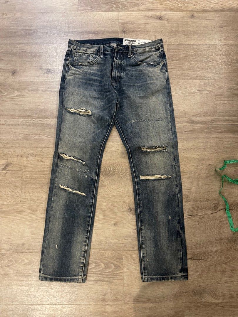 Auth neighbourhood denim, Men's Fashion, Bottoms, Jeans on Carousell