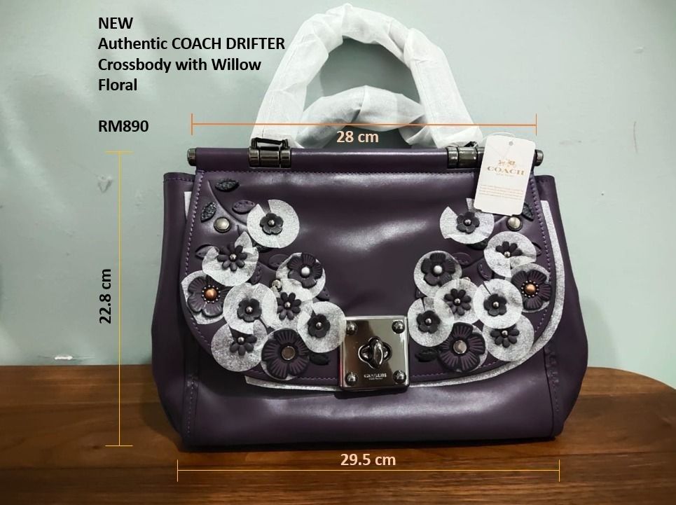 Authentic COACH Drifter Crossbody with Willow Floral