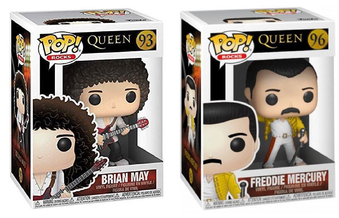 AUTHENTIC FUNKO POP ROCKS QUEEN 93 Brian May 96 Freddie