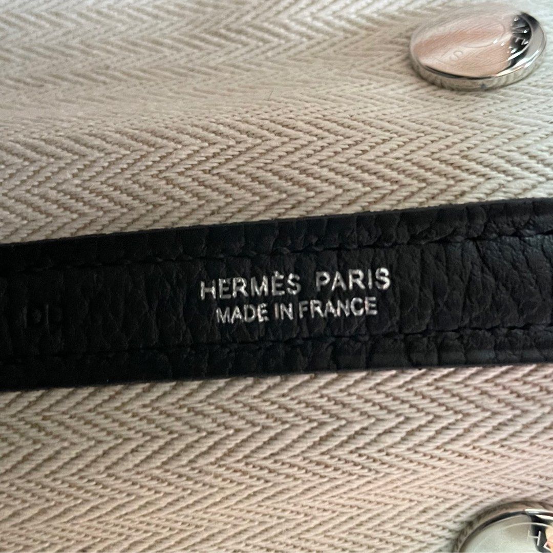 Authentic Hermes Garden Party 30 Noir Black Stamp B Negonda leather brand  new full set with receipt, Luxury, Bags & Wallets on Carousell