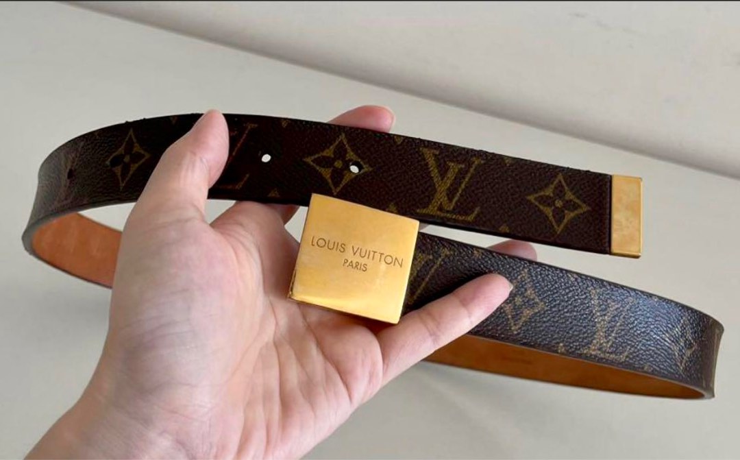 Louis Vuitton - LV Iconic 30mm Reversible Belt - Monogram Canvas - Brown - Size: 90 cm - Luxury