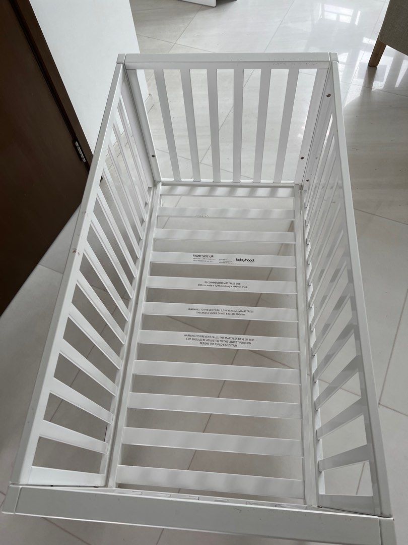 Babyhood Lulu Cot white, Babies & Kids, Baby Nursery & Kids Furniture ...