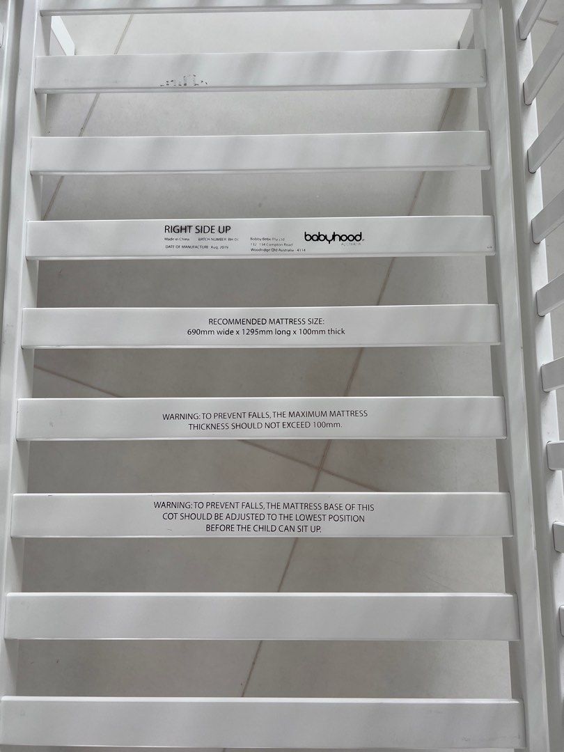 Babyhood Lulu Cot white, Babies & Kids, Baby Nursery & Kids Furniture ...