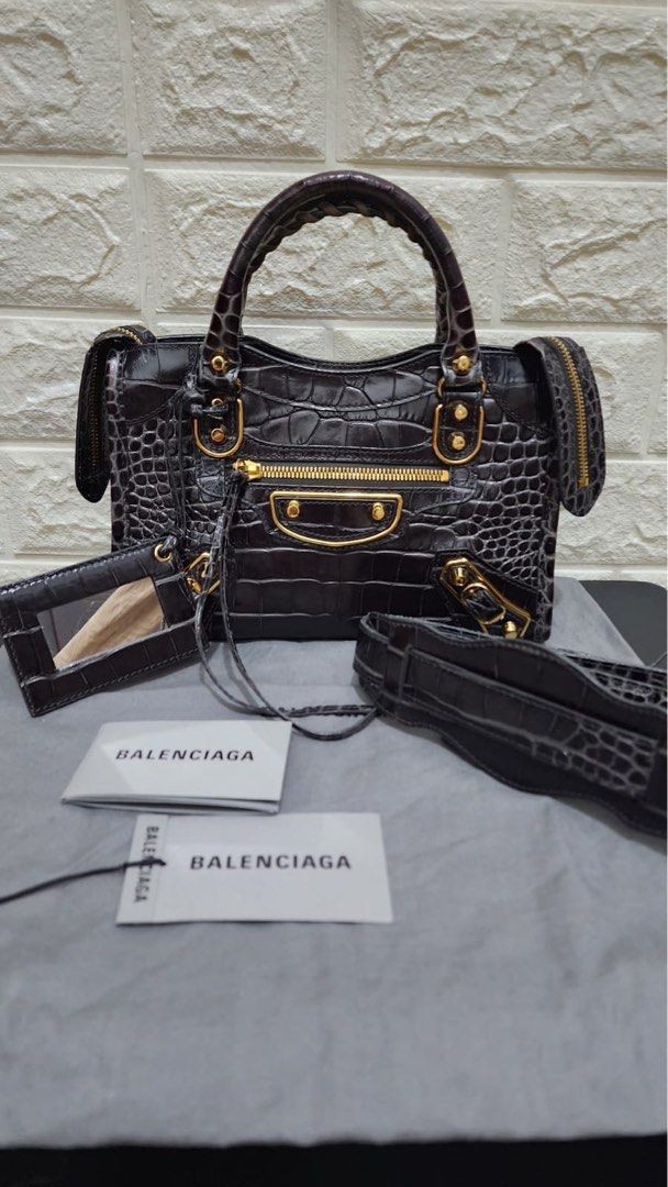 Balenciaga mini city croco 2025