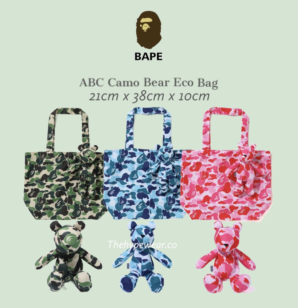BAPE ABC CAMO BEAR ECO BAG (S)