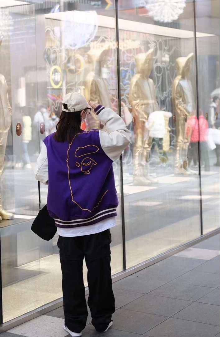 BAPE Giant Ape Head Varsity Jacket BAPE GIANT APE HEAD VARSITY