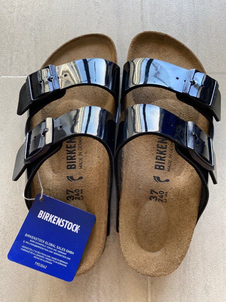 Black and white birkenstocks cheap