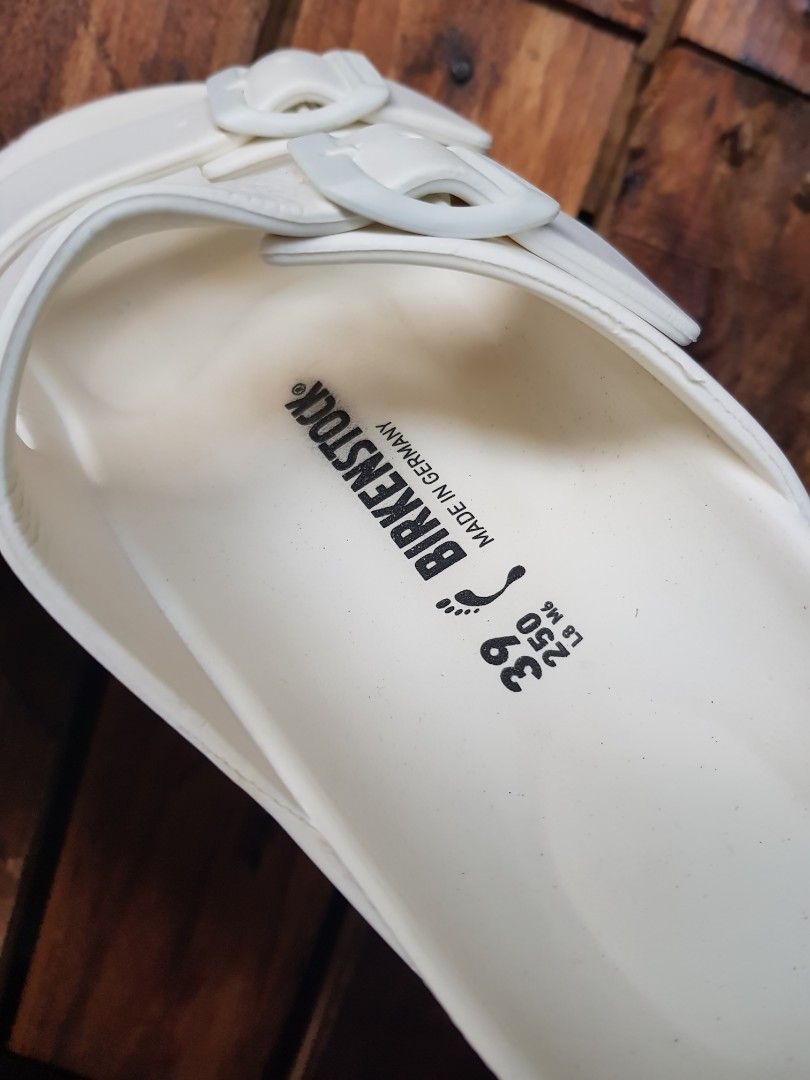 BIRKENSTOCK ARIZONA EVA WHITE, Women's Fashion, Footwear, Slippers and ...