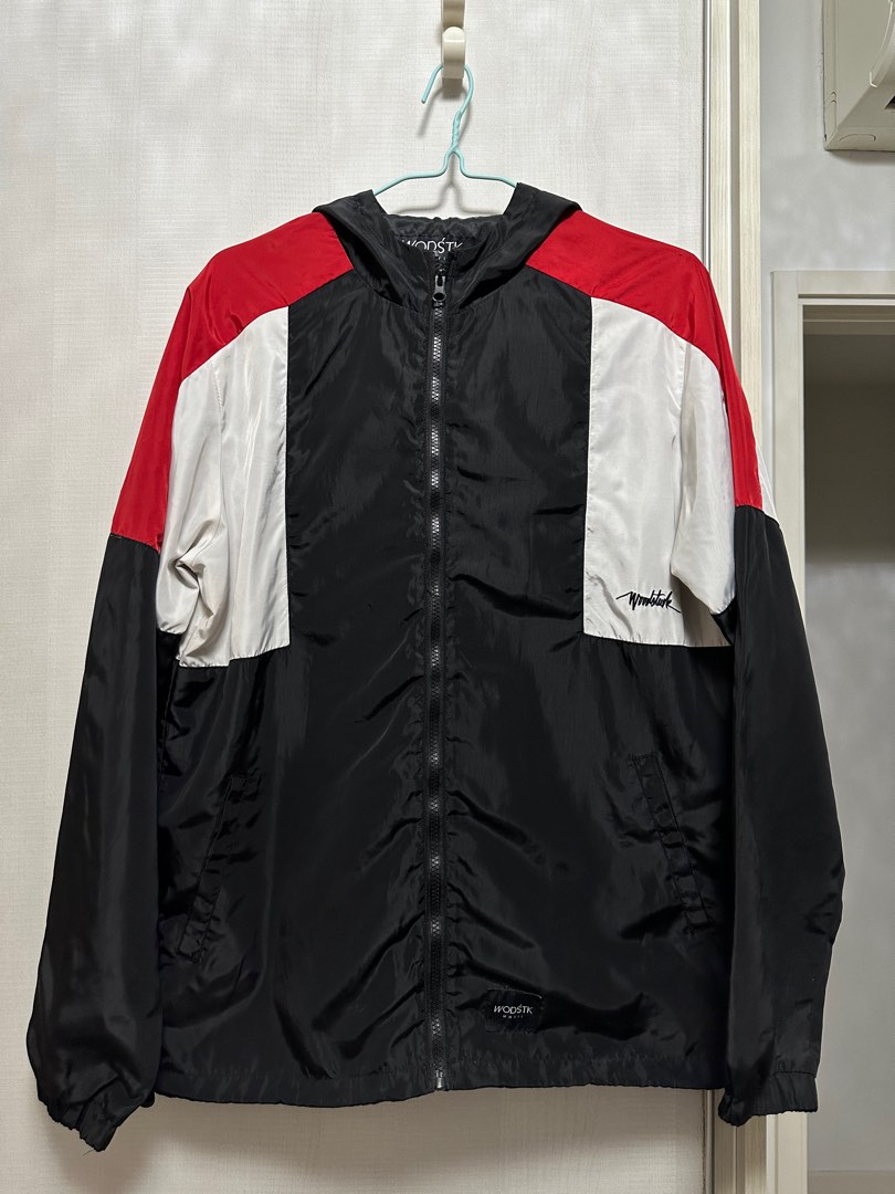 Red black clearance windbreaker