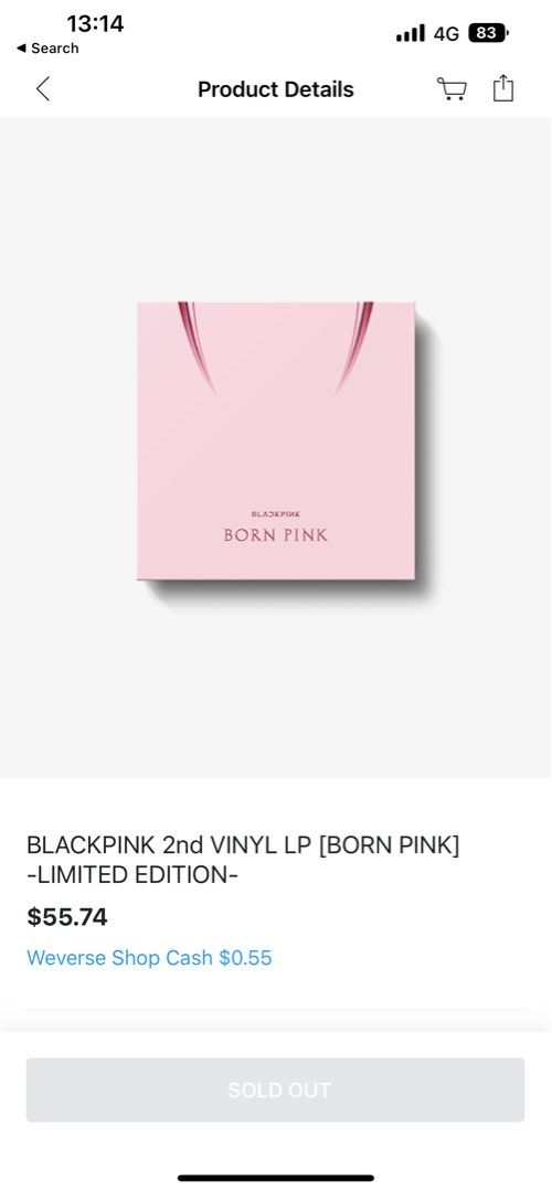 Blackpink 2nd Vinyl LP [born pink] lkmited edition, 興趣及遊戲