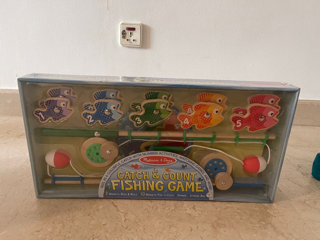 Melissa & Doug Catch & Count Fishing Rod Set