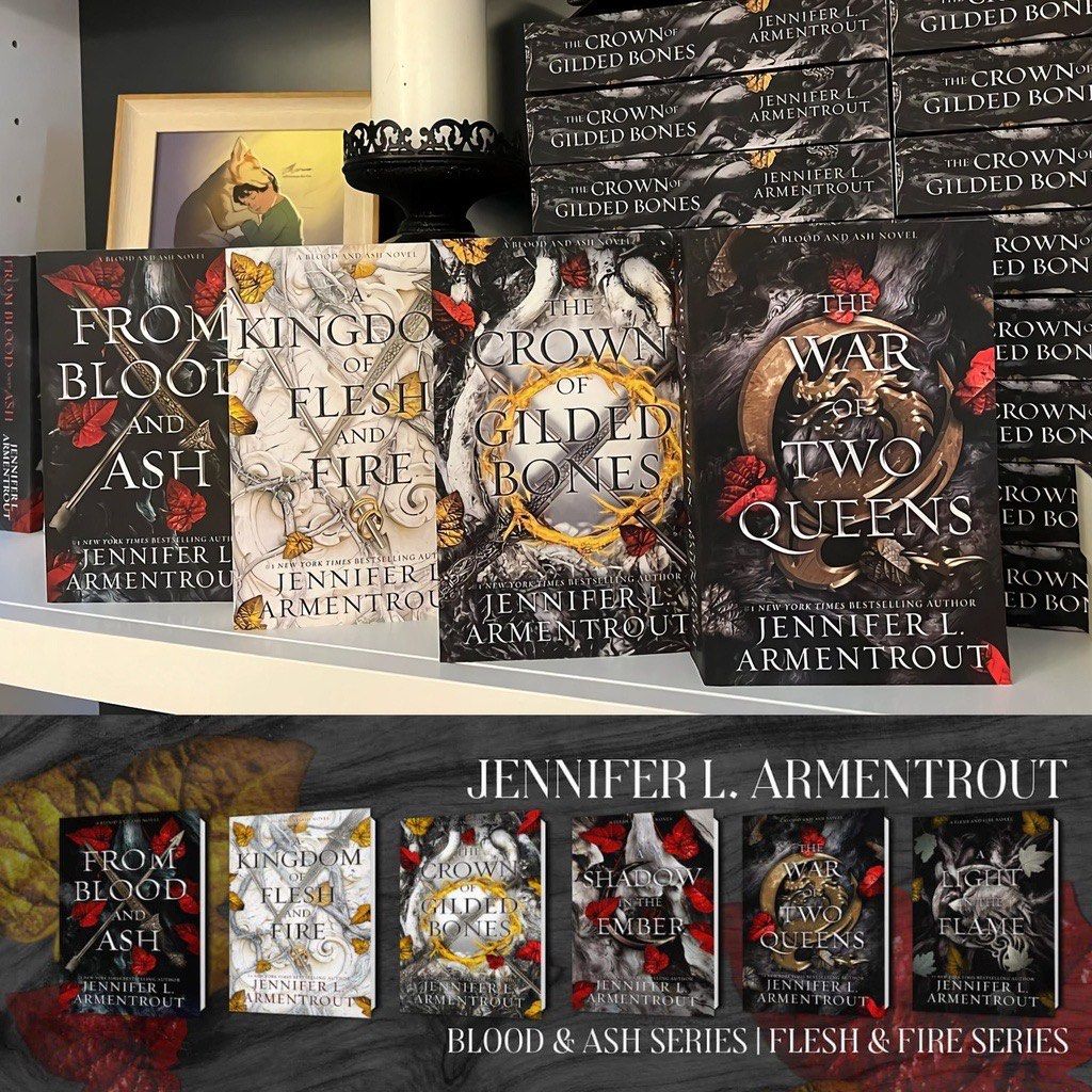 Book From Blood and Ash & Flesh of Fire Books Series By Jennifer L Armentrout (Kingdom of Flesh