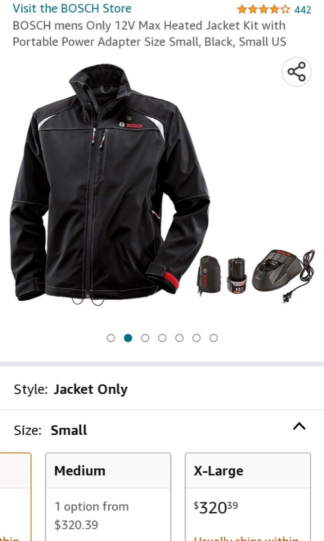 Bosch heated jacket Authentic/ water resistant, Men's Fashion, Coats