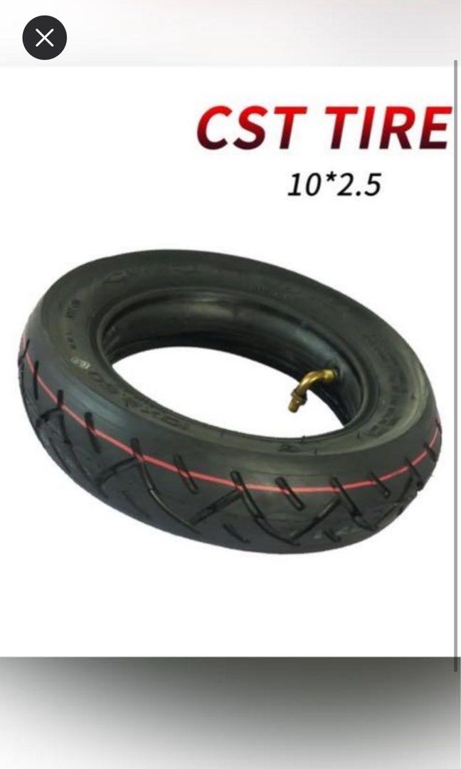 For Electric Scooters 10x2.125 Rubber Tyre Set with Inner Tube E-Scooter  Tire Replacement Parts Wholesale