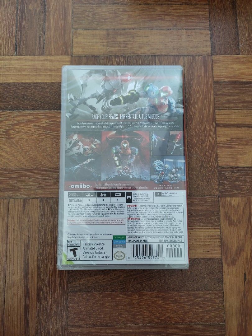 Brand New Metroid Dread (Category: Nintendo) located in Singapore. Submitted by mojojozef (Listing ID 1214428362, Image 2). Description: BNIB (unopened) North American box art Game is region-free Only one copy for sale Price is negotiable :).