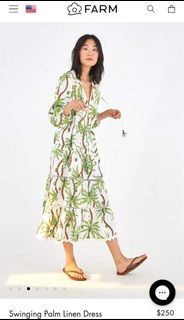 Brandnew Farm Rio Palm linen dress
