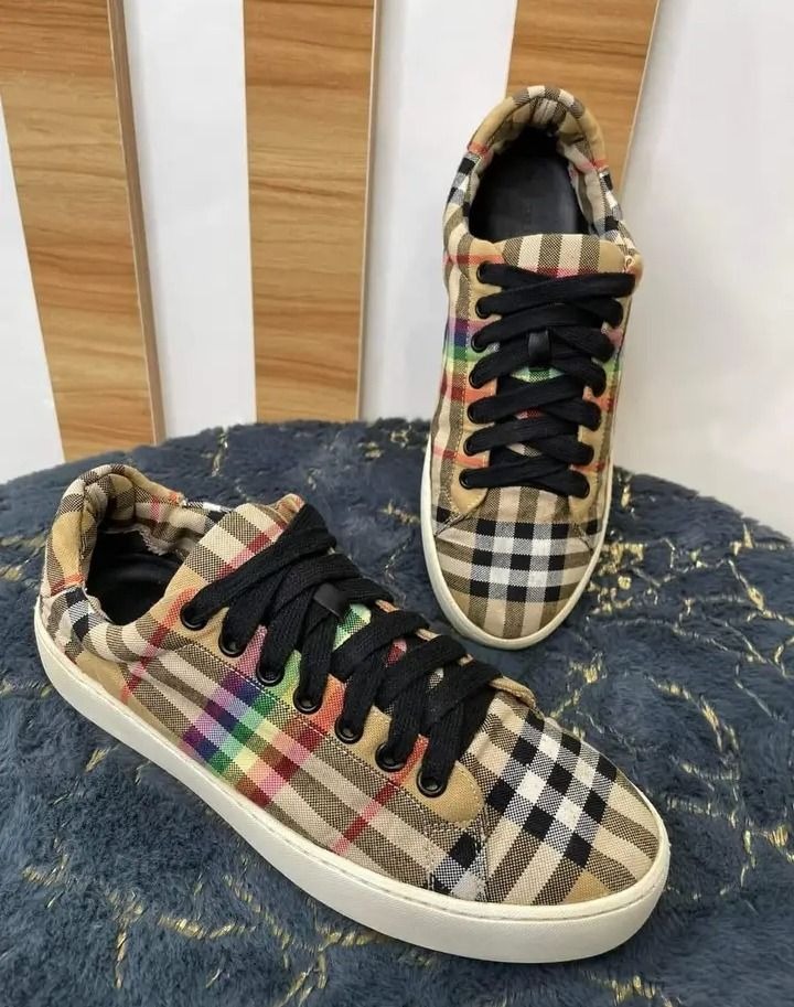 Rainbow burberry sneakers 2025